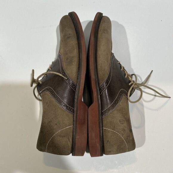 1901 Nordstrom Shoes Saddle Up Men 10.5 Leather Suede Oxford  M23109 Brown Tan main image 10